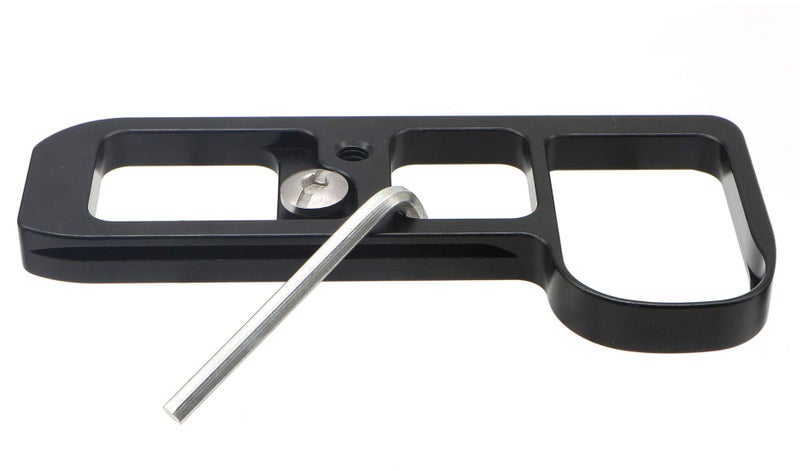 HITHUT Hand Grip Quick Release Metal Base Plate for Sony A7M3 A7III A7RIII A7R3 A9 with 1/4" Screw and Hex Wrench Black - Image 4